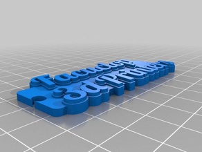facuclop llavero organização personalizado 3d print model - Mito3D