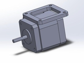 17h249-02s-Schrittmotor mount fan 3d Drucker Zubehör extruder nema17 3d print model - Mito3D