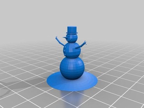 snowman 3d printing 3d print model - Mito3D