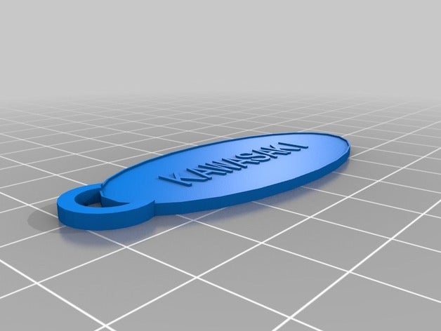 kawasaki Schlüsselanhänger kundengebundene 3D print model - Mito3D
