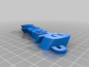 my customized iamburny's text - name keyring keyfob eduardo organization 3d print model - Mito3D