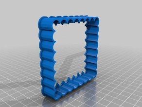 pettine cookie cutter 4 pollici cucina & sala da pranzo cookiecutter i 3d print model - Mito3D