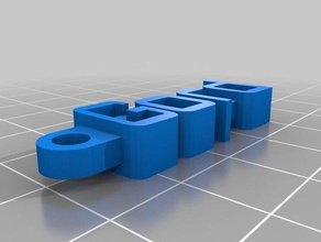 gord customized message Schlüsselanhänger - Organisation kundengebundene 3d print model - Mito3D