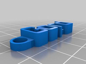 mi personalizados gord mensaje de llavero organización personalizado 3d print model - Mito3D