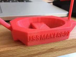 uss boat contest makeitfloat replicator maker 3d print model - Mito3D