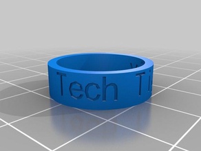 tech tigers victoria rings customized 3d print model - Mito3D