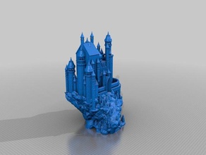 castello medievale file di un pezzo correzione sculture 3d print model - Mito3D