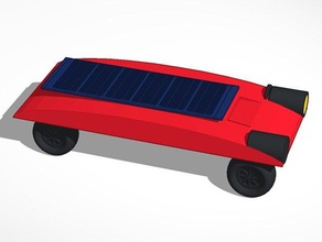 mitchell's solar power car 3d printing 3d print model - Mito3D