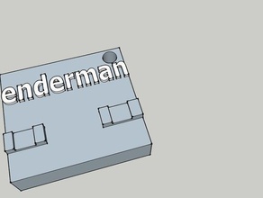 enderman face key ring keychains 3d print model - Mito3D