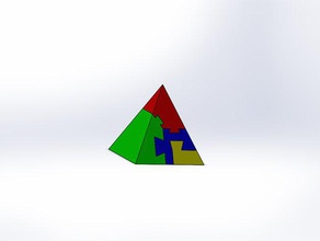 piramit bulmaca 3d baskı piramide 3d print model - Mito3D