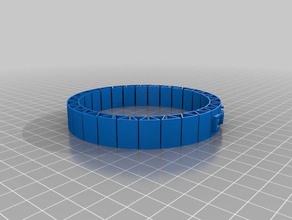 my customized flexible name bracelet bracelets 3d print model - Mito3D