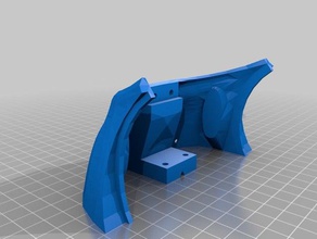 inmoov - bassa della faccia posteriore 1 parte la robotica testa 3d print model - Mito3D