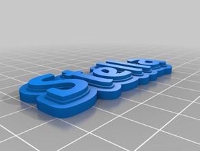 stella placa de identificação organização personalizado 3d print model - Mito3D
