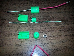 line wire connector strain relief cover diy wiring 3d print model - Mito3D