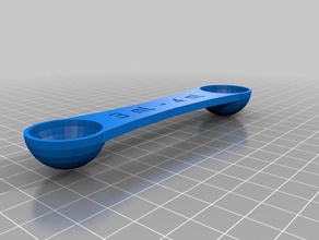 cuchara 3 y 4 ml 2 cocina comedor personalizado 3d print model - Mito3D