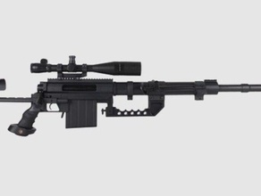 intervention mw2 Skulpturen black ops gun mw ist mw3 sniper 3d print model - Mito3D