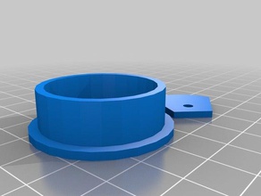 Loch-plug-Draht-Tür-Oberflächen office Kabel cap Loch Veranstalter 3d print model - Mito3D