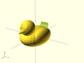 rubber duck animals openscadtutorial 3d print model - Mito3D