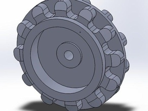 pololu tekerlek dişli parça Robotik tekerlekler 3d print model - Mito3D
