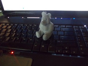 teddy bear mini dekor 3d print model - Mito3D