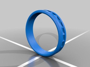 personalizável gravado anel jóias 3d print model - Mito3D