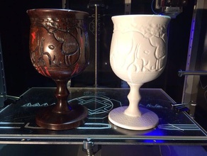 carved cup scans & replicas 3d print model - Mito3D
