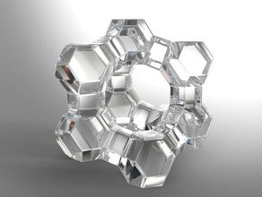 faujasite engineering crystal Molekül Zeolith 3d print model - Mito3D