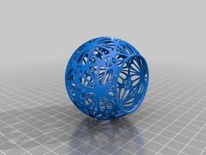 tea light ball math art 3d print model - Mito3D