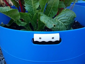 55 gallon drum plastic planter handle outdoor & garden 3d print model - Mito3D