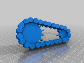 les chaînes de pignons L'impression 3d la chaîne engins le mécanisme pignon 3d print model - Mito3D