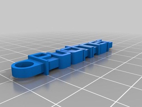 meine individuelle Nachricht keychain pu - Organisation kundengebundene 3d print model - Mito3D