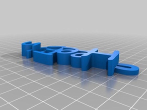 text - name hee organization customized 3d print model - Mito3D