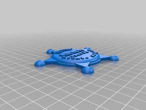 my customized sheriff badge more v2-4 pu props 3d print model - Mito3D