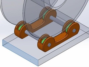 Unterstützung der bobine 3d Drucker Zubehör spool 3d print model - Mito3D