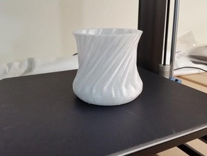 twisty cup sculture printinz 3d print model - Mito3D
