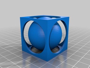 my customized captive sphere 3d print model - Mito3D