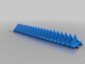 spiked geometric bracelet experiment fashion art chain- mail spikes ultimaker2 3d print model - Mito3D