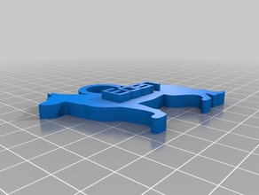 island hund von eden Schlüsselanhänger kundengebundene 3d print model - Mito3D
