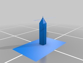 generic building buildings & structures atl atlanta bankofamerica huge hugeatl 3d print model - Mito3D