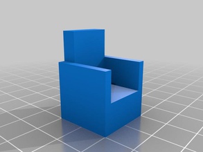 simple chair other openscad 3d print model - Mito3D