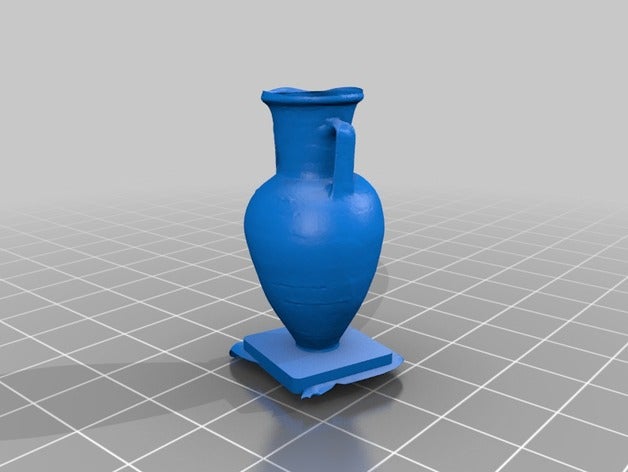 terracotta storage jar base scans & replicas 3D print model - Mito3D