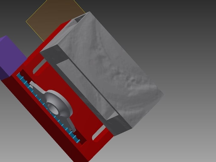 servo controlled box latch diy 3D print model - Mito3D