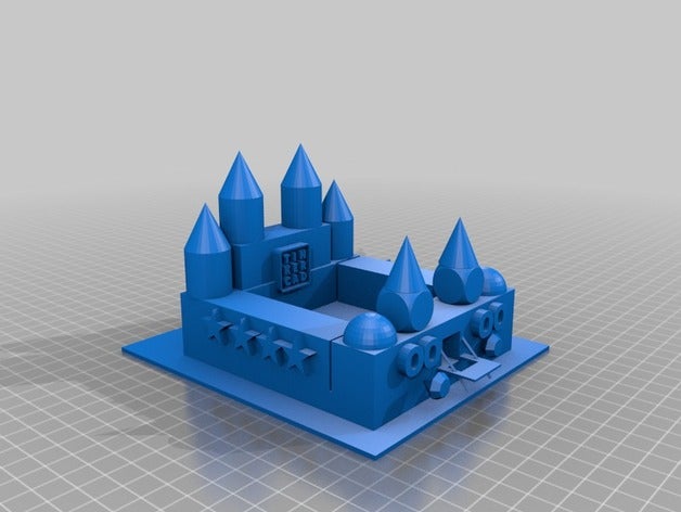 château de sable sculptures 3D print model - Mito3D