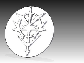 zeon de la cresta monedas & insignias gundam 3d print model - Mito3D