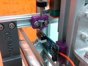 Endanschlag montieren muve Drucker 3d Zubehör 3d-Drucker Teile einstellbare Endabschalter z 3d print model - Mito3D