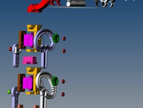 komplette raffinierten cad-aktualisiert quadrupedal Roboter-Bein-design 583173 in der Robotik arduino Bein Vierbeiners Roboter 3d print model - Mito3D