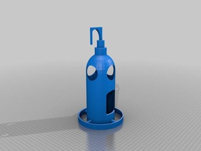 scuba tank kuş besleyici 3d baskı 3d print model - Mito3D