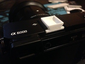 hotshoe thumb cap camera a6000 sony nex 3d print model - Mito3D