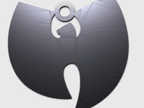 wu-tang clan logo pendentif bijoux le charme facile imprimez en toute simplicité de porte-clés la musique technologie wutang 3d print model - Mito3D