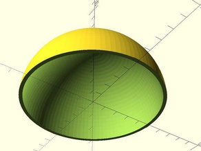 calibrazione emisfero Stampa 3d prove la superficie minima sbalzo di prova sfera 3d print model - Mito3D